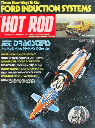 HOT ROD 1975 FEB - MOON's ZL-1, 12-CYLINDER HONDA